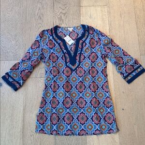 J.Crew Colorful Geometric Tunic – Size XS – NWT